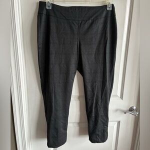 Women's stretch suit pants subtle windowpane